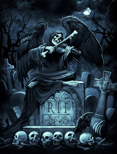 Diamond Painting - Skelet met Viool