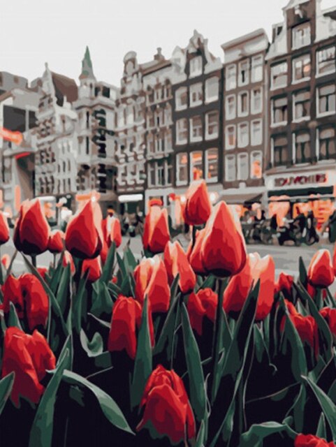 Diamond Painting - Tulpen in Amsterdam