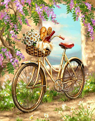 Diamond Painting - Fiets in de Natuur