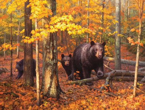 Diamond Painting - Beren in de Herfst