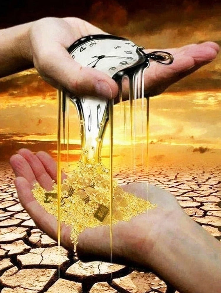 Diamond Painting - Tijd kost Geld