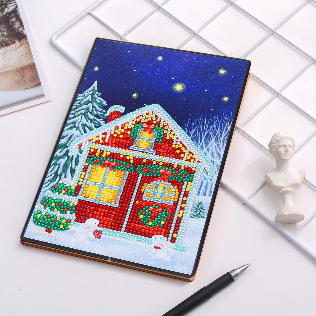 Diamond Painting Notebook - Christmas House