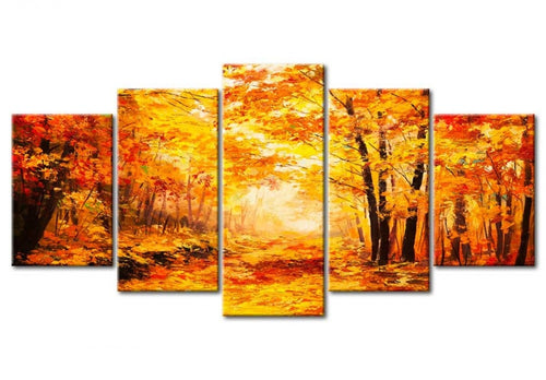 Diamond Painting - Bos in de Herfst - 5 Luik