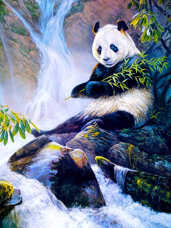 Diamond Painting - Panda met Bamboo
