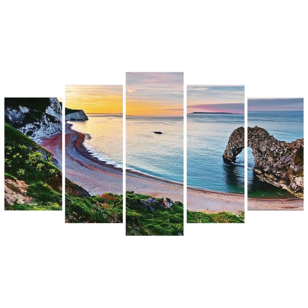 Diamond Painting - Uitzicht op het Strand - 5 luik