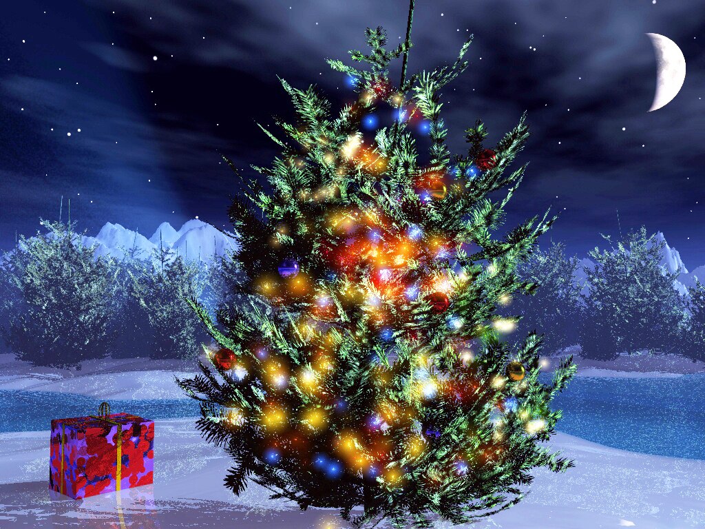 Diamond Painting - Kerstboom met Lichtjes