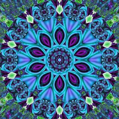 Diamond Painting - Blauwe Mandala