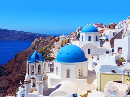 Diamond Painting - Zonnig Santorini