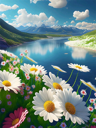 Diamond Painting - Bloemen in de Natuur