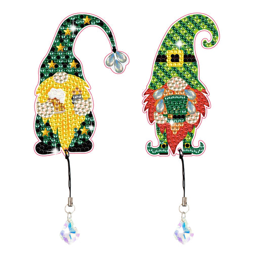 Diamond Painting - Groene Kabouter Boekenleggers - 2 stuks
