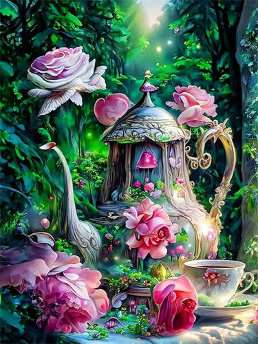 Diamond Painting - Theepot met Kopje