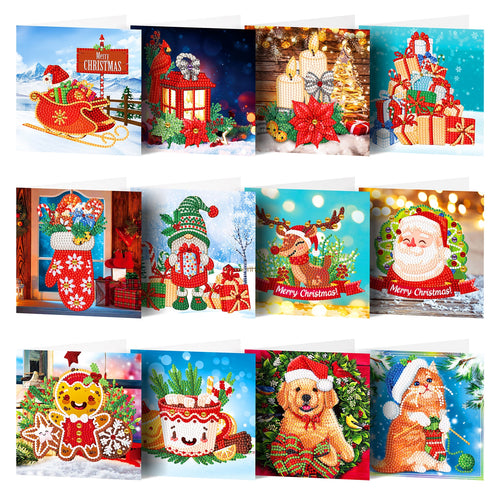 Diamond Painting - Kerstkaarten