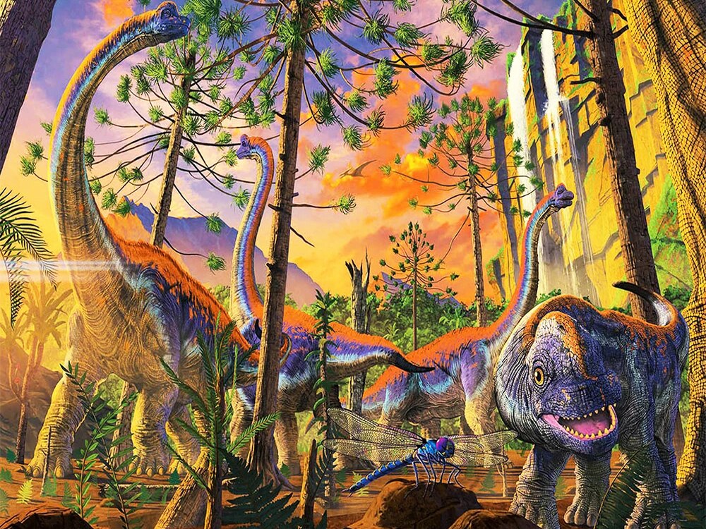 Diamond Painting - Dinosaurussen in het Bos