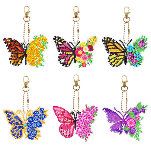 Diamond Painting - Vlinders Sleutelhangers