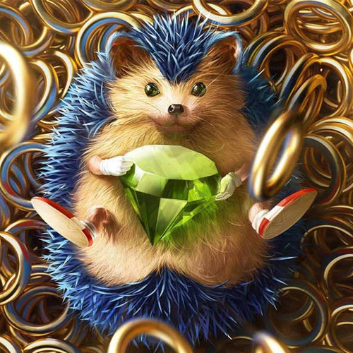 Diamond Painting - Egel met Diamant