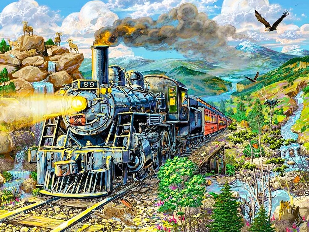 Diamond Painting - Locomotief
