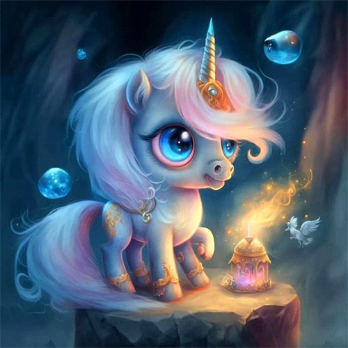 Diamond Painting - Kleine Eenhoorn
