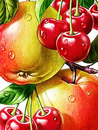 Diamond Painting - Appels en Kersen