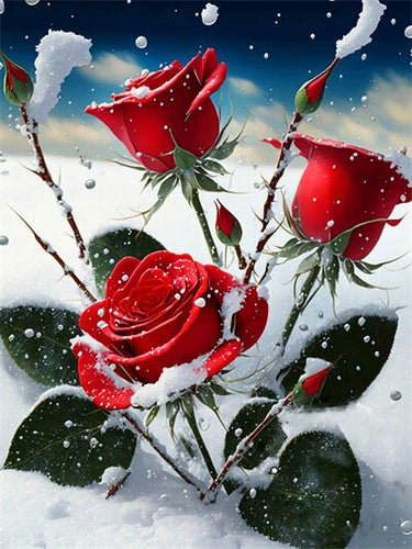 Diamond Painting - Rode Rozen