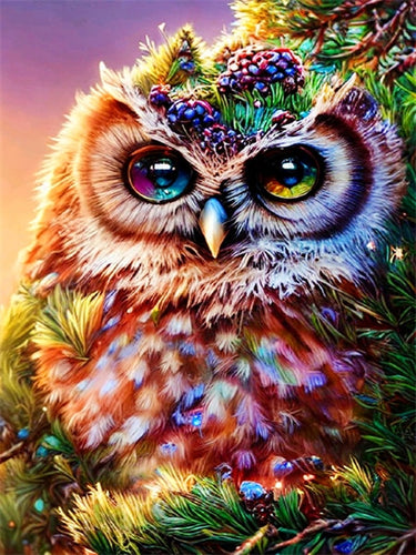 Diamond Painting - Uil met Mooie Ogen