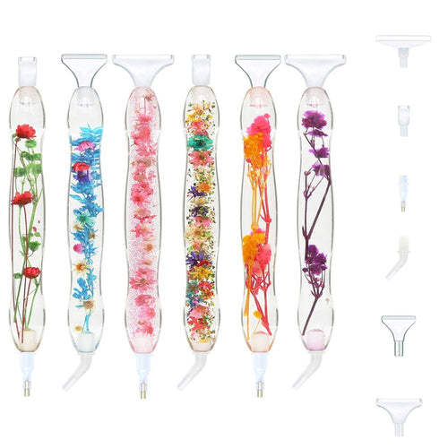 Diamond Painting Pen met Bloemen