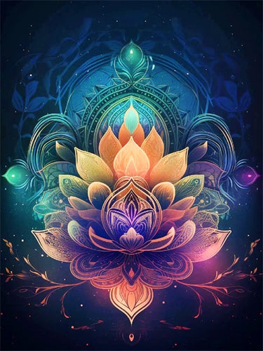 Diamond Painting - Lotus Mandala