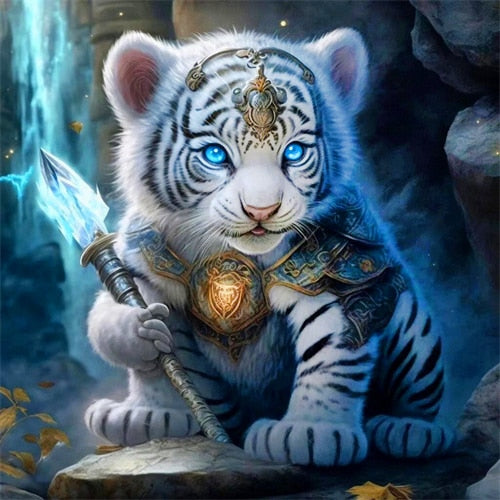 Witte Tijger met Toverstaf