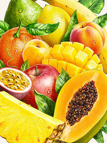 Diamond Painting - Verschillende Fruit Soorten