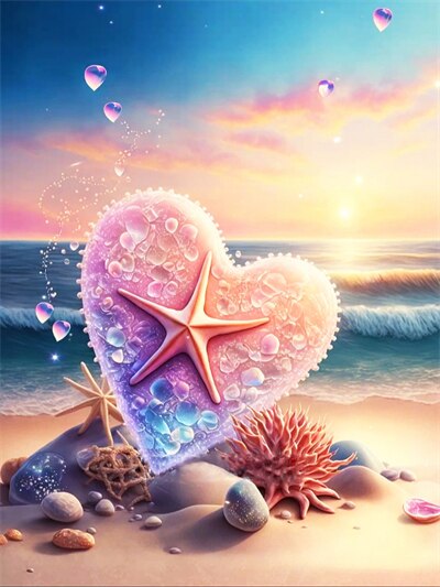 Diamond Painting - Zeester Hart