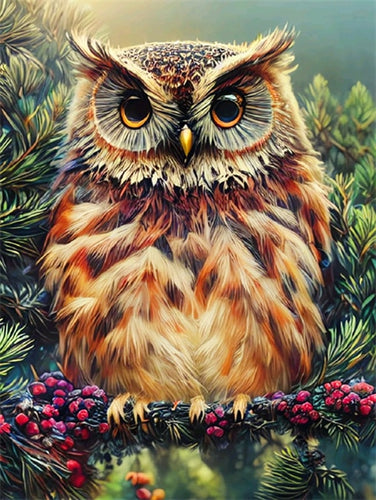 Diamond Painting - Uil in een Boom