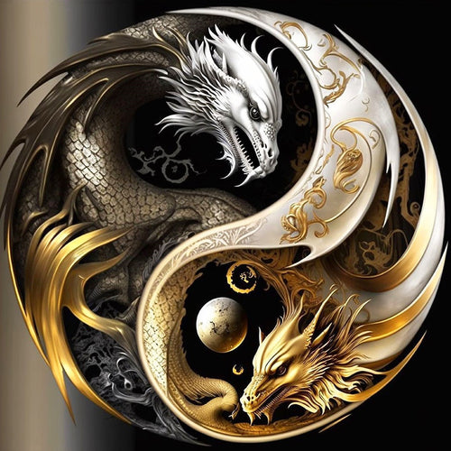 Diamond Painting - Yin Yang Draken