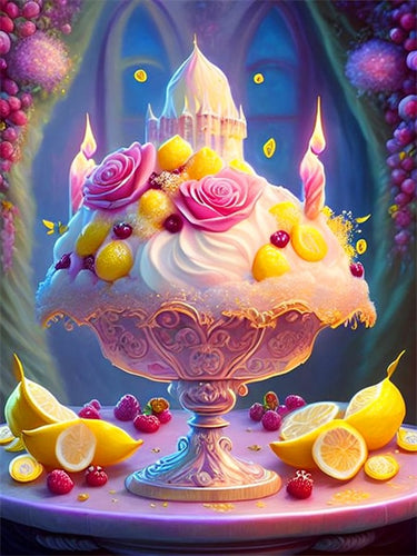 Diamond Painting - Vruchtentaart