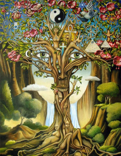 Diamond Painting - Levensboom Yin Yang