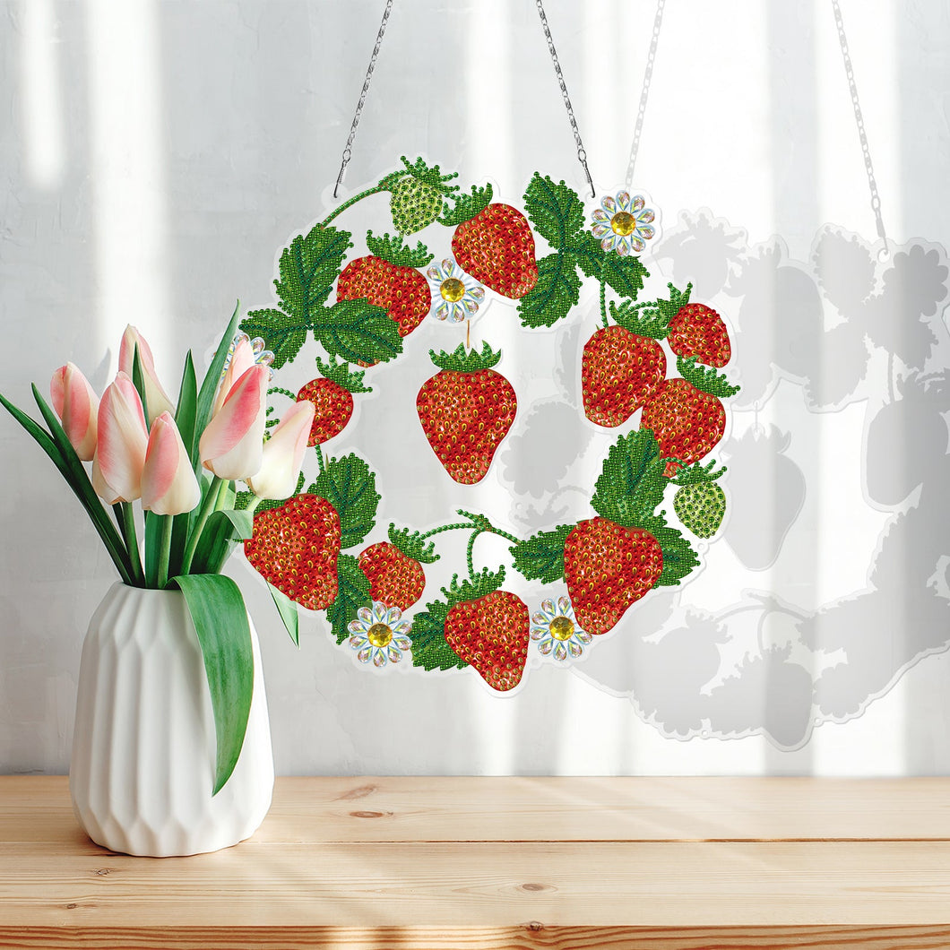 Strawberry Decoration Wreath