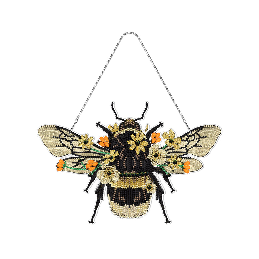 Bee with Flowers Wall Hanger