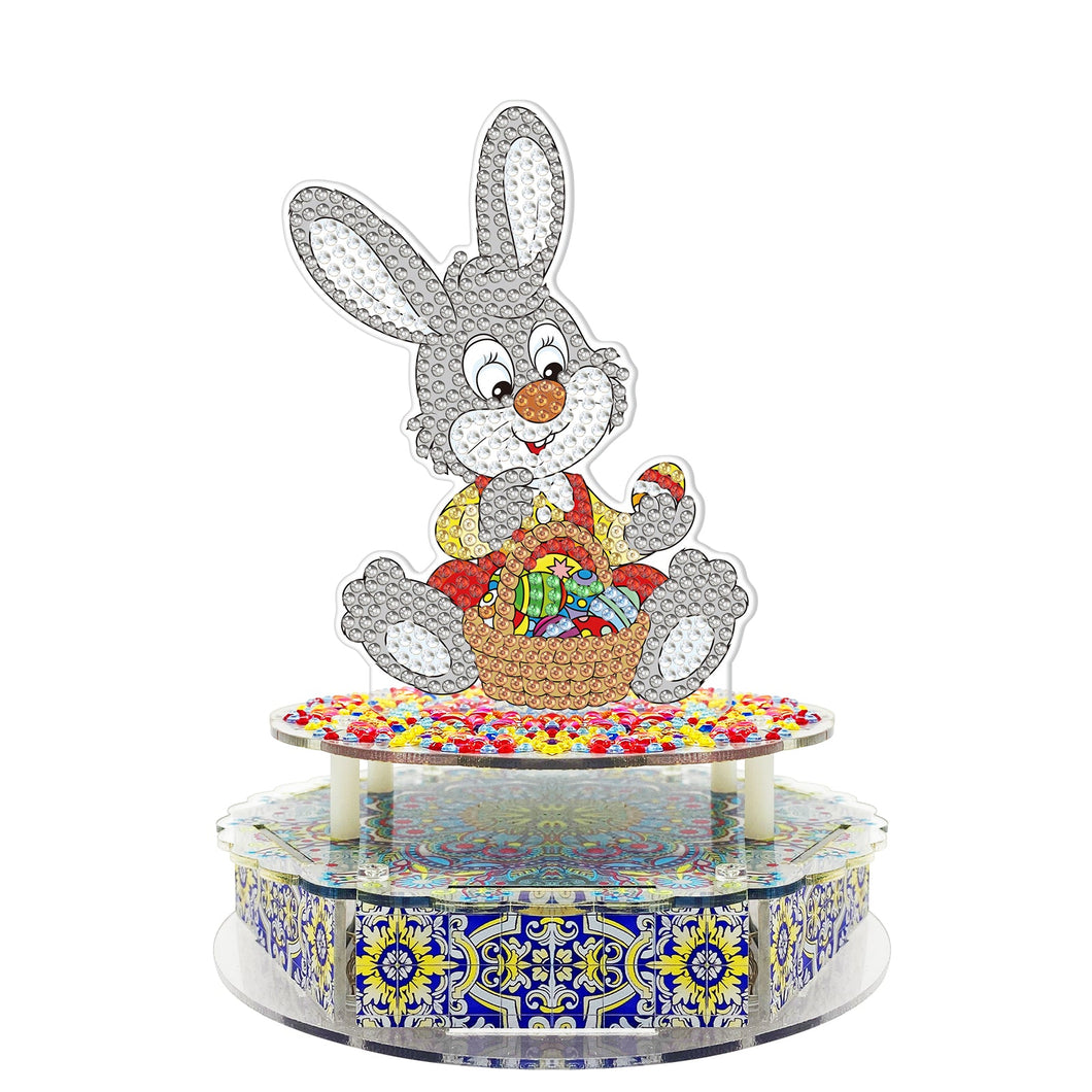 Diamond Painting Music Box - Easter Bunny with Basket
