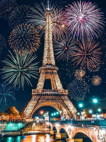 Diamond Painting - Eiffeltoren met Vuurwerk