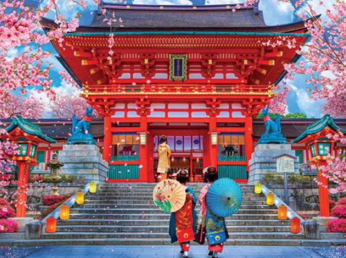Diamond Painting - Japanse Tempel - Diamond Paradijs