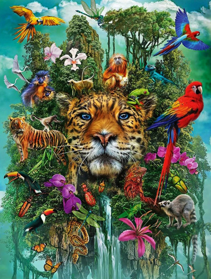 Diamond Painting - Jungle dieren