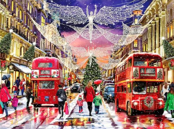 Diamond Painting - Kerst in Londen