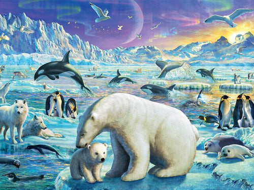 Diamond Painting - Dieren op de Noordpool - Diamond Paradijs