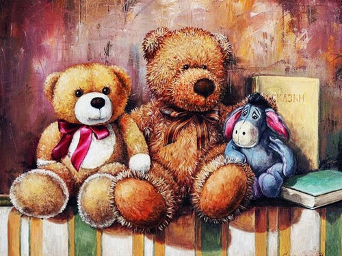 Diamond Painting - Teddyberen - Diamond Paradijs