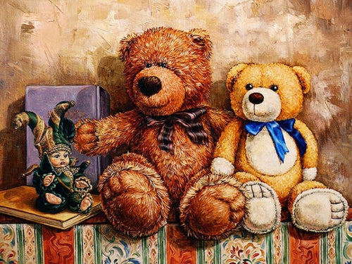 Diamond Painting - Teddyberen - Diamond Paradijs