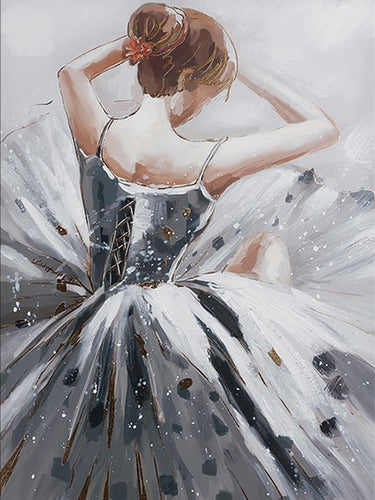 Diamond Painting - Vrouw met Jurk - Diamond Paradijs