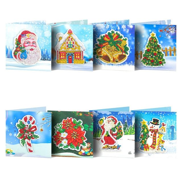 Diamond Painting - Kerstkaarten - Diamond Paradijs