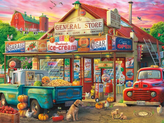 Diamond Painting - Supermarkt - Diamond Paradijs