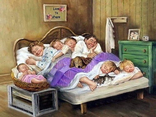 Diamond Painting - Opa, oma & Kleinkinderen - Diamond Paradijs