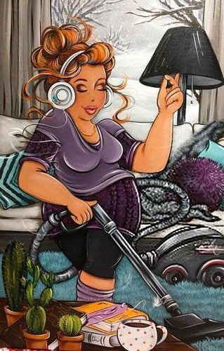 Diamond Painting - Mollige Dames - Diamond Paradijs