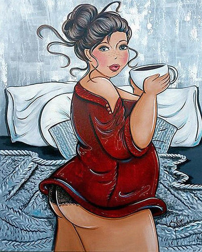 Diamond Painting - Mollige Dames - Diamond Paradijs