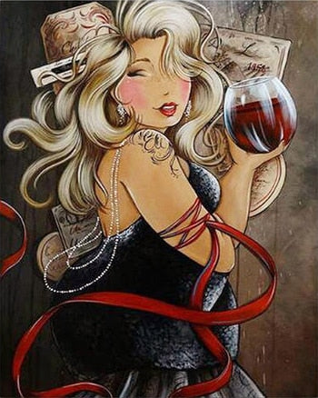 Diamond Painting - Mollige Dames - Diamond Paradijs